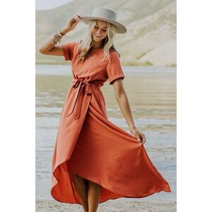 Roolee Taylor Tie-Waist Wrap Dress